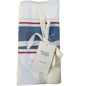 WILLIAM SONOMA➕NWT Harbor Stripe Dinner Napkins